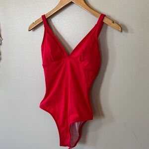 Cupshe Vibrant Red One-Piece Swimsuit